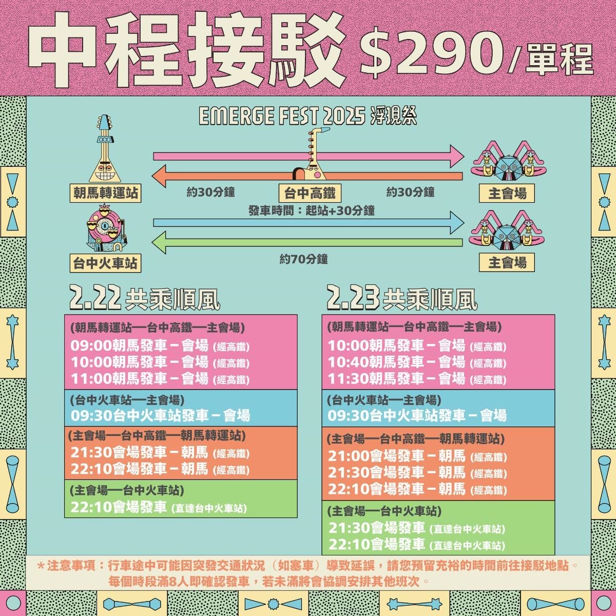 2025浮現祭：台中海線音樂冒險，探索周邊景點、清水美食一日遊
