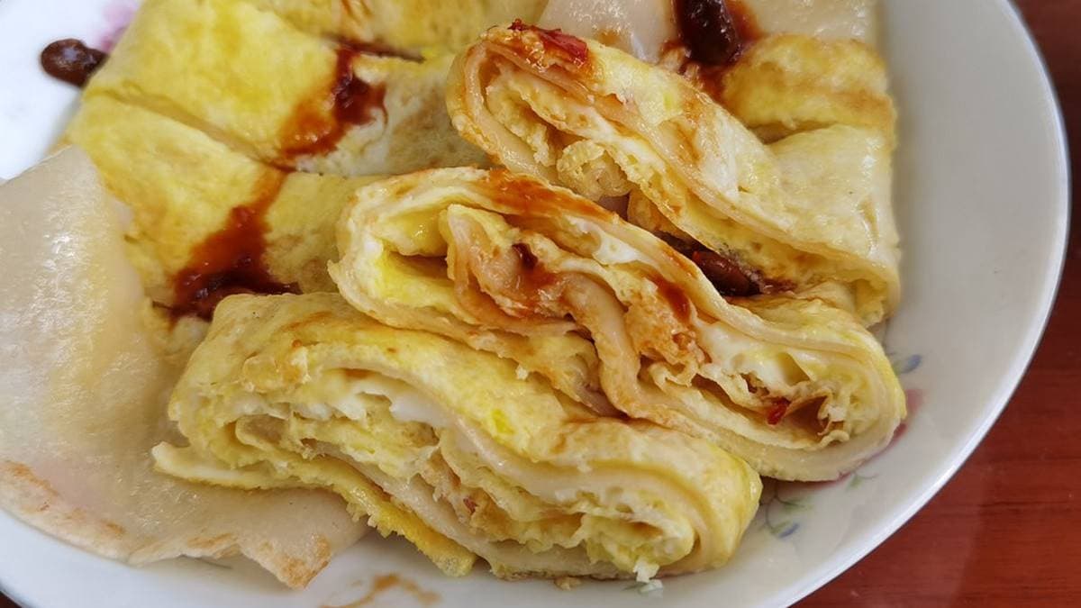 菜單有販售蛋餅、蘿蔔糕、肉粽、吐司等早點。（圖片來源：Darren蘋果樹旅遊玩樂誌）