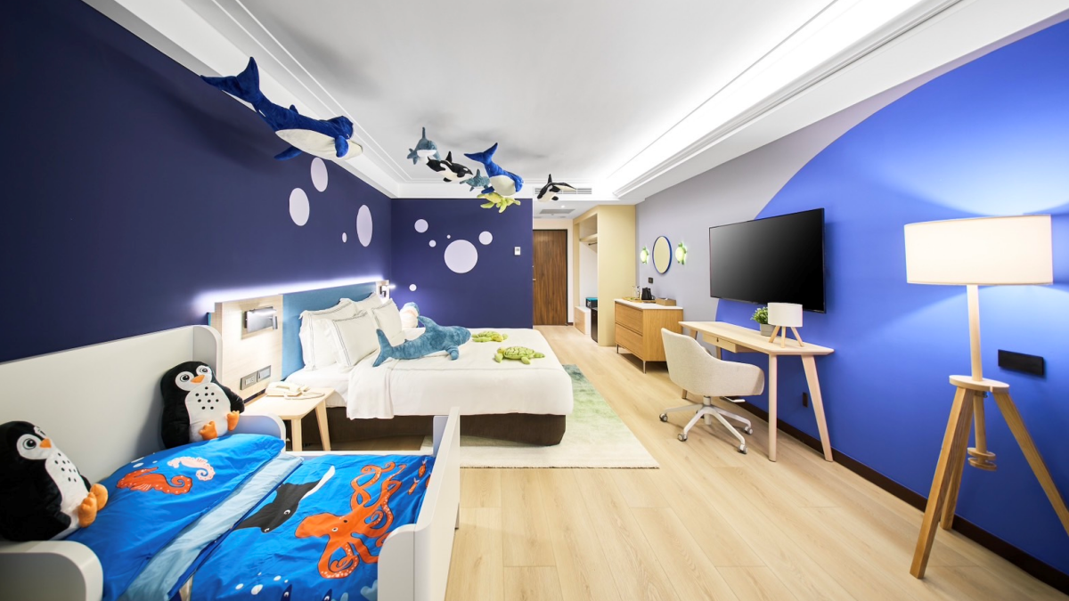 IKEA「海旅」讓人彷彿進入海底世界。（圖片來源：福容徠旅中壢）