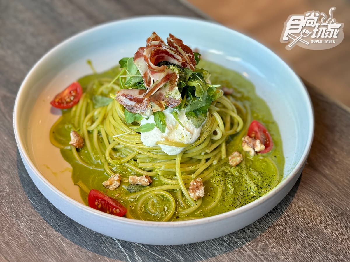 「最強抹茶大餐」限時吃！默爾ｘ一〇八抹茶茶廊：抹茶義大利麵、披薩菜單推薦