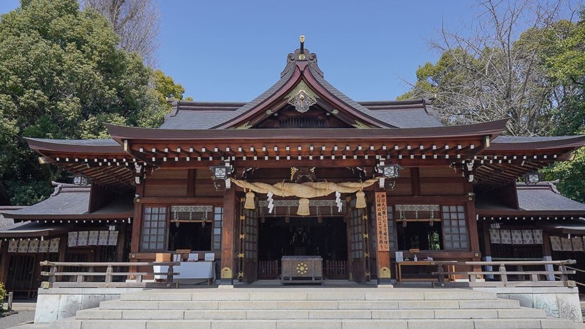 「出水神社」是「水前寺成趣園」必逛的一區。（圖片來源：緹雅瑪 美食旅遊趣）