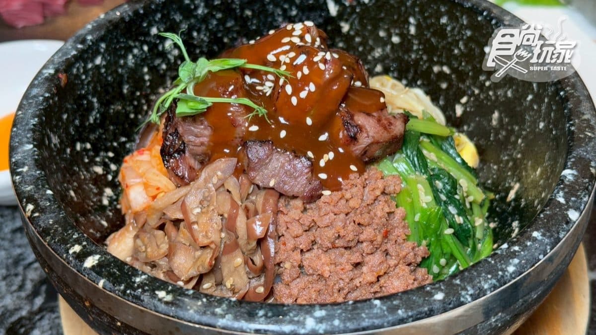 除了肉品以外，店內也點得到各式韓式料理，像是石鍋拌飯。