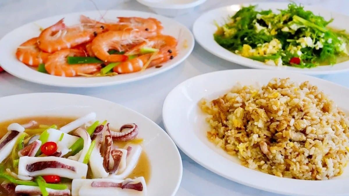 各式各樣新鮮美味的海產料理，在這都吃得到。（圖片提供：靜怡&大顆呆の親子.旅遊.美食）