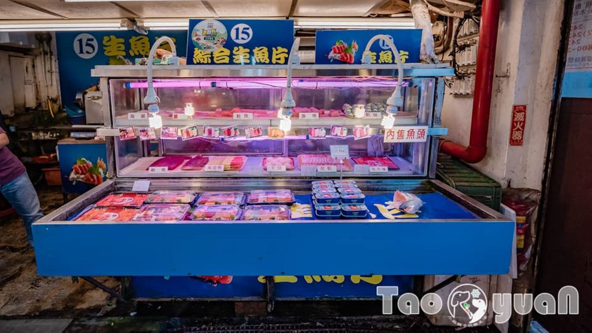 現場也有生魚片專賣區。（圖片來源：小菲親子玩樂生活）