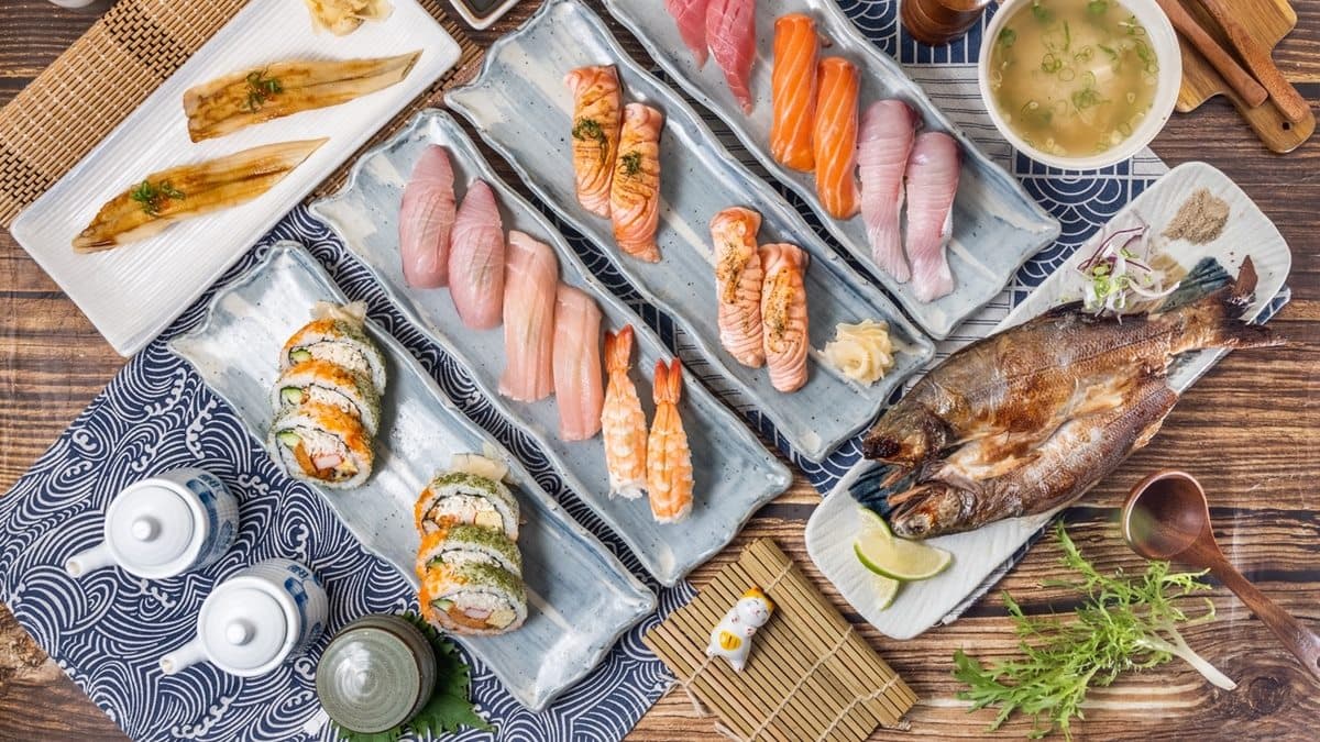 握壽司、生魚片、烤物通通有。（圖片來源：晟壽司）