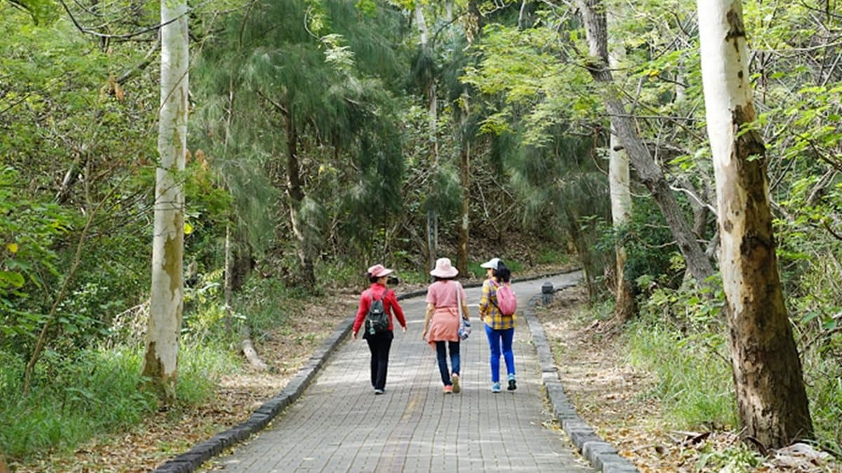 假日也有不少人來這裡健走。（圖片來源：東蛙池塘）