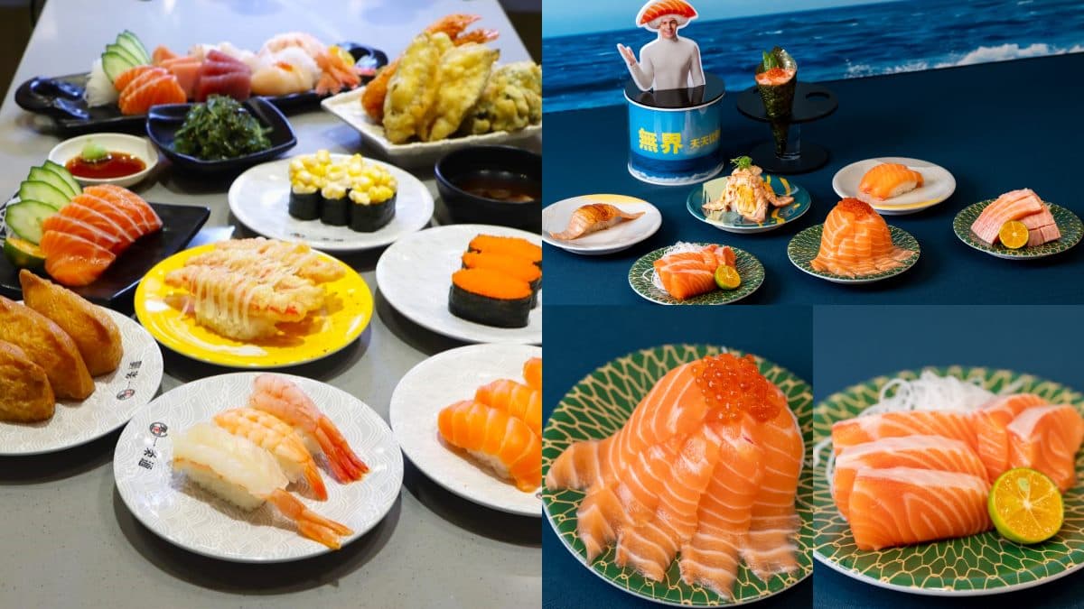 送30元抵用券！超狂爆量「鮭魚壽司」新品，加碼４款壽司加量不加價