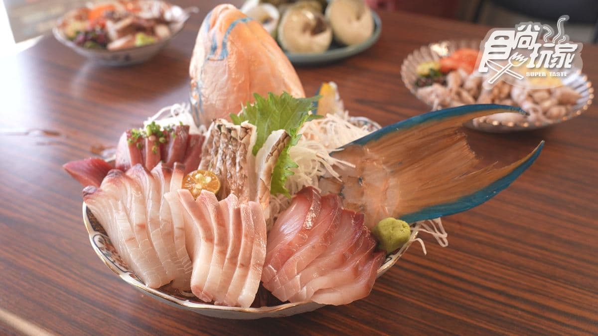 「土魠生魚片」吃起來棉口又滑順，讓人忍不住一口接著一口。
