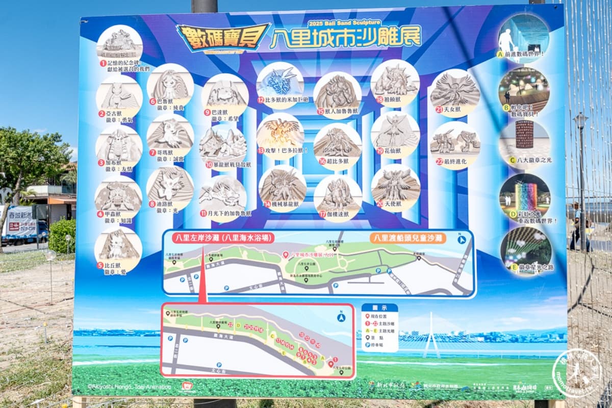 童年回憶《數碼寶貝》回來啦！新北沙雕展期間限定免費拍，搭配夜間光雕帥翻