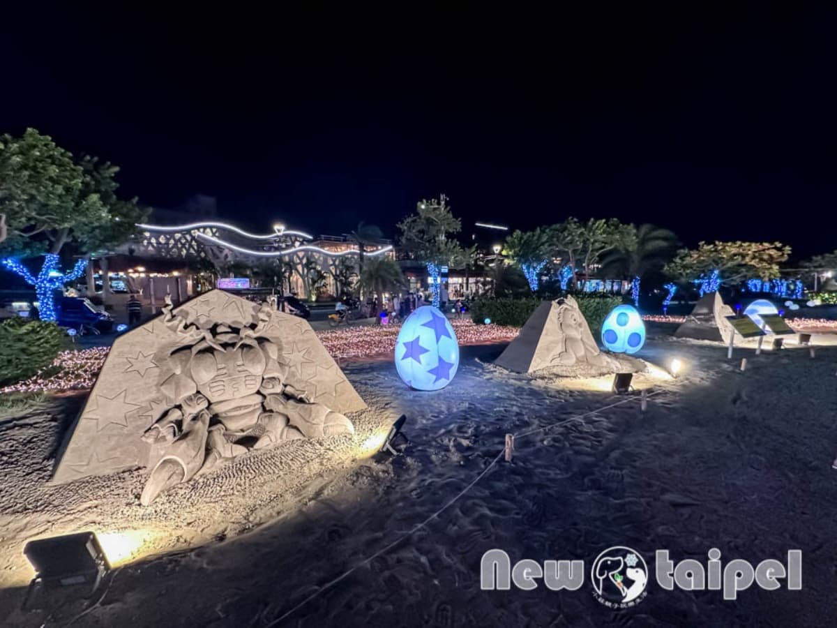 童年回憶《數碼寶貝》回來啦！新北沙雕展期間限定免費拍，搭配夜間光雕帥翻
