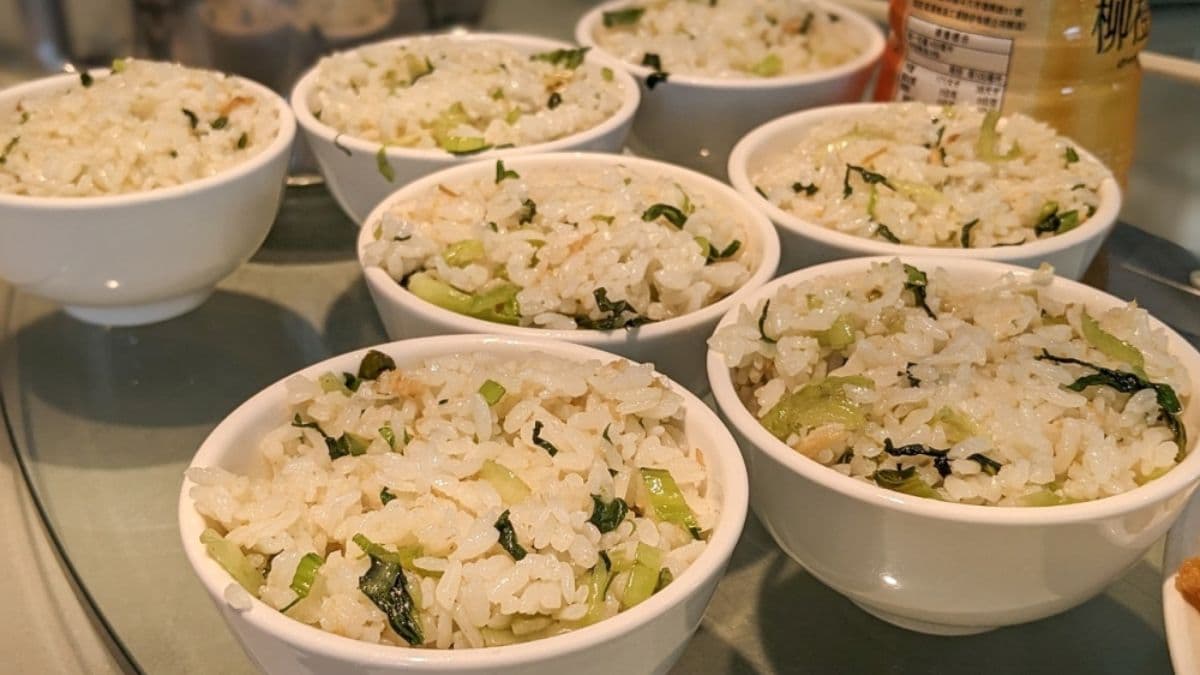 菜飯上海菜必點之一，口感豐富很好吃。（圖片來源：美食旅遊生活分享。欣晴）