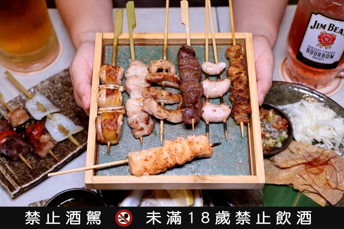 酉喜燒鳥串燒種類多樣。（圖片來源：雪倫情報局）