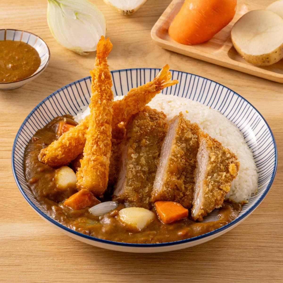 豬排咖哩飯買一送一!「高CP值咖哩」免費續飯、咖哩醬,還有湯品、飲料吃到飽 豬排咖哩飯買一送一!「高CP值咖哩」免費續飯、咖哩醬,還有湯品、飲料吃到飽