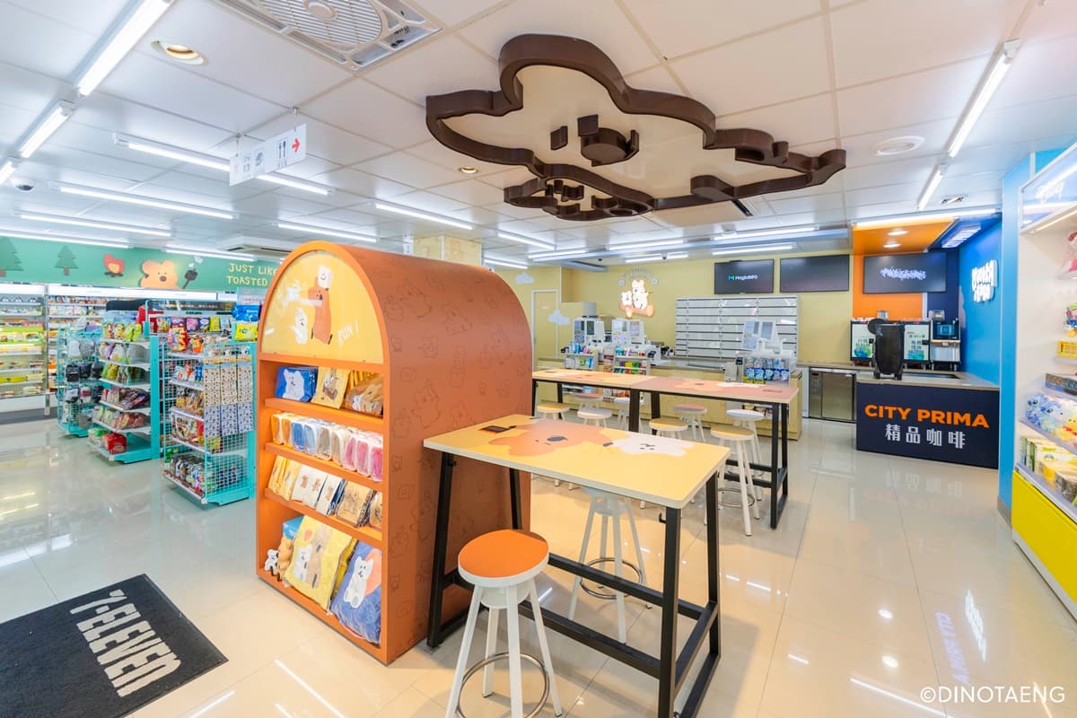 7-11全台首間「矮袋鼠主題店」！DINOTAENG巨大裝置Q爆＋９款獨家周邊
