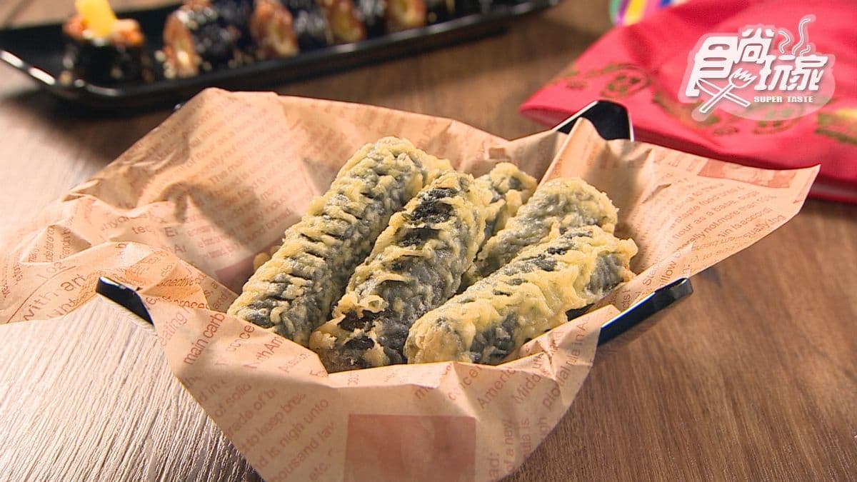 「韓國冬粉卷」有麻油的香味，讓人忍不住一口接著一口。