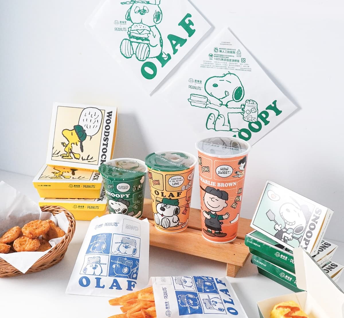 「麥味登Ｘ史努比」最新聯名！３款歐拉夫包裝必搶，加碼酸菜米腸蛋捲、油條捲