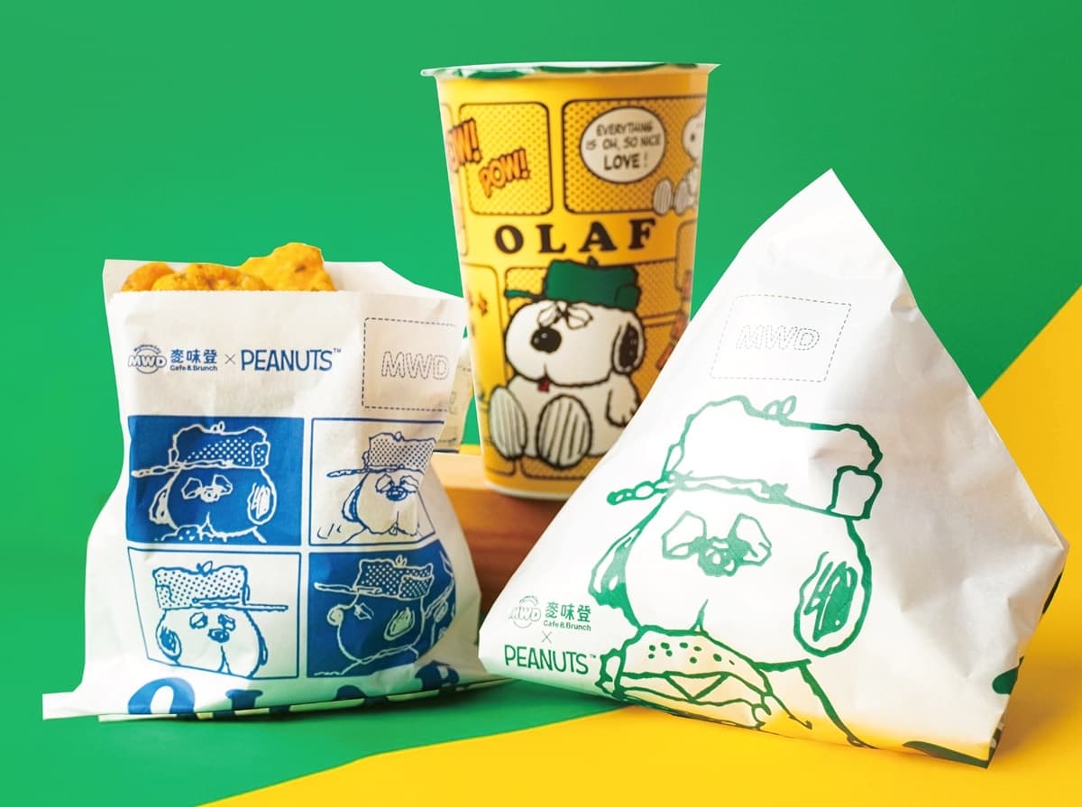 「麥味登Ｘ史努比」最新聯名！３款歐拉夫包裝必搶，加碼酸菜米腸蛋捲、油條捲