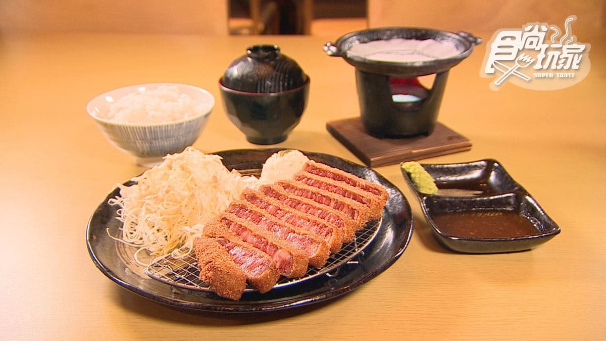 「和牛西冷炸牛排套餐（特級）」口感非常嫩，讓人忍不住一口接著一口。