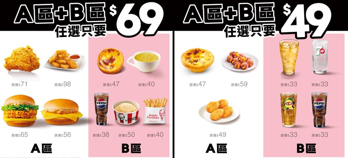 「肯德基買一送一」快閃搶！49元起爽嗑炸雞蛋塔餐，免費送吮指嫩雞堡