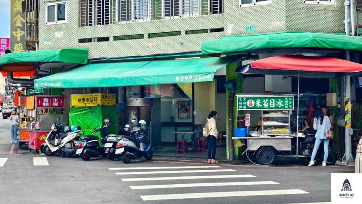 「台中昌記米苔目冰」距離一中商圈、中國醫不算遠。（圖片來源：鯊魚大口咬）