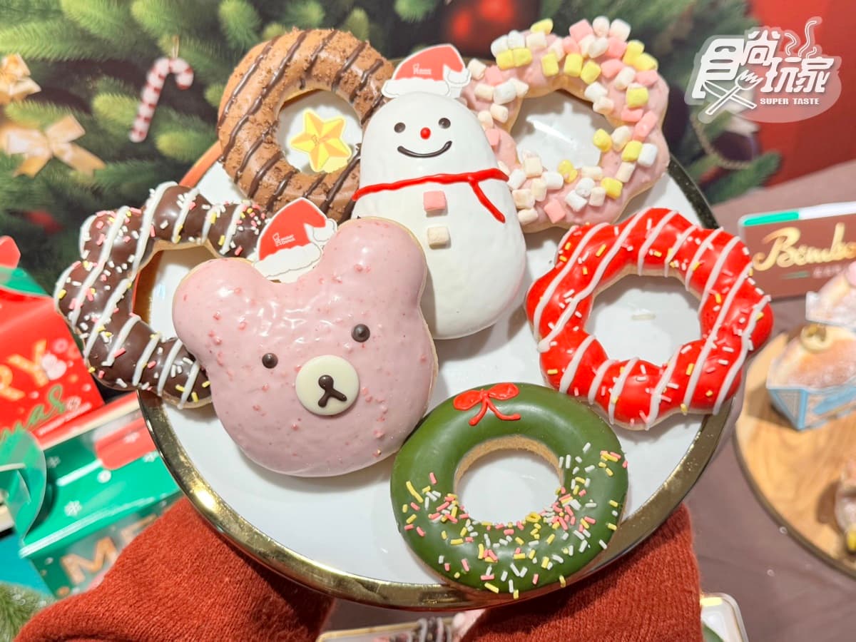 最Q史努比大頭甜甜圈！Krispy Kreme加12元送１盒、Mister Donut耶誕新圈體