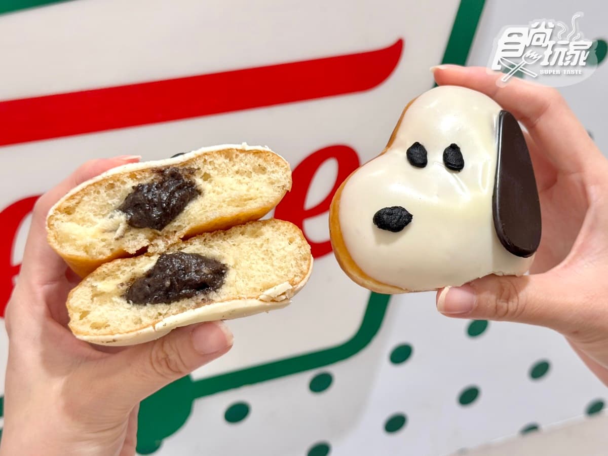 最Q史努比大頭甜甜圈！Krispy Kreme加12元送１盒、Mister Donut耶誕新圈體