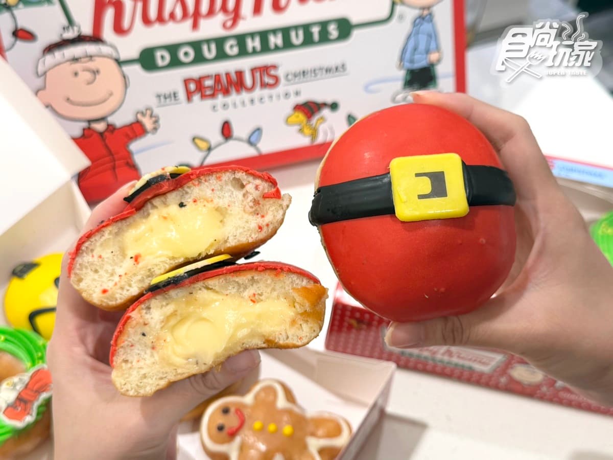 最Q史努比大頭甜甜圈！Krispy Kreme加12元送１盒、Mister Donut耶誕新圈體