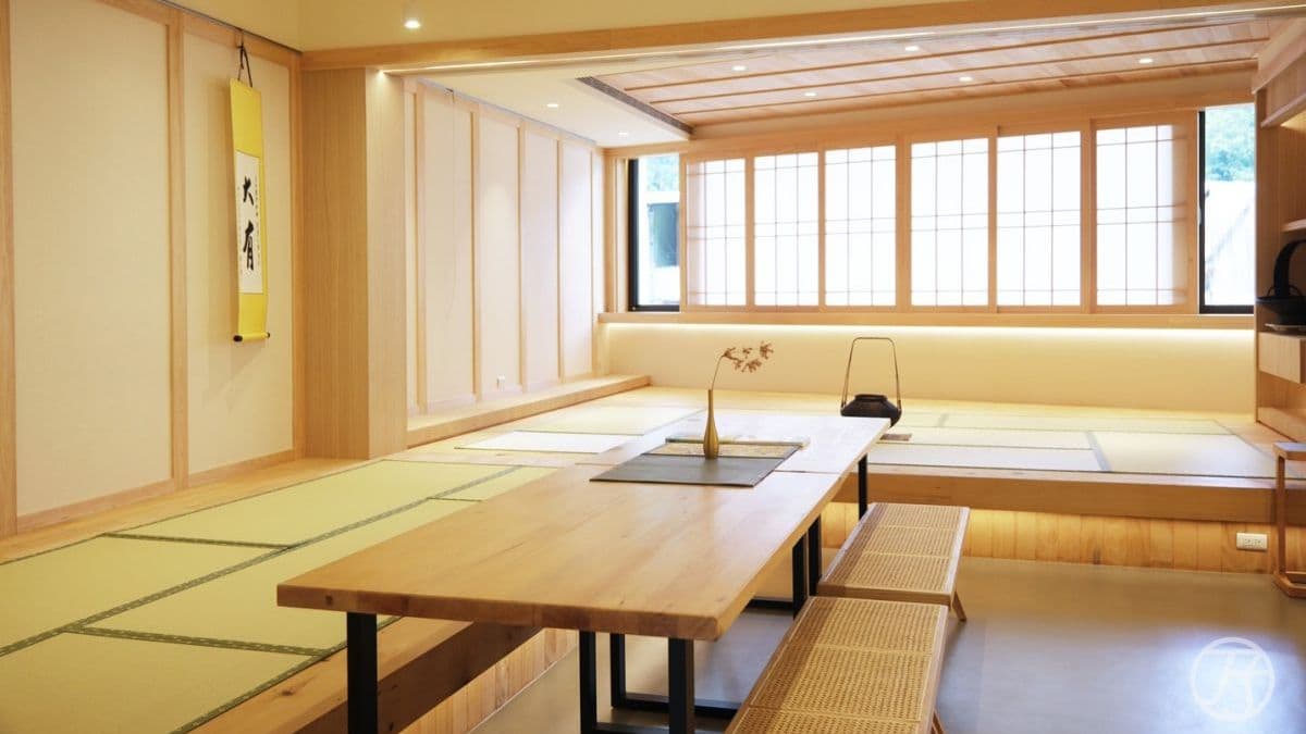 日式禪意藝文空間，主要規劃為身心靈與茶道課程空間。（圖片來源：JJ.Hsu）