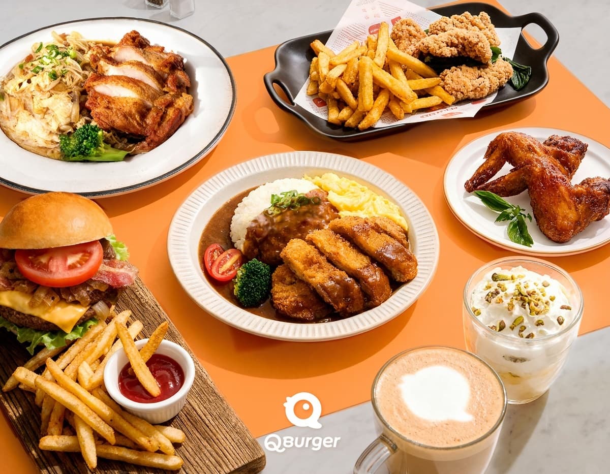 全台首間「Q Burger」全日店型！推薦必點TOP3、飲品買一送一，加碼送50元