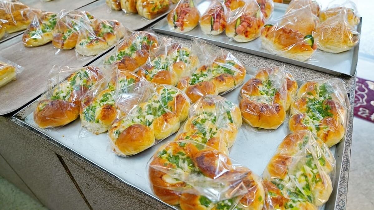 蔥花麵包是傳統口味，蔥控會愛。（圖片來源：海綿飽飽的鳳梨城堡）