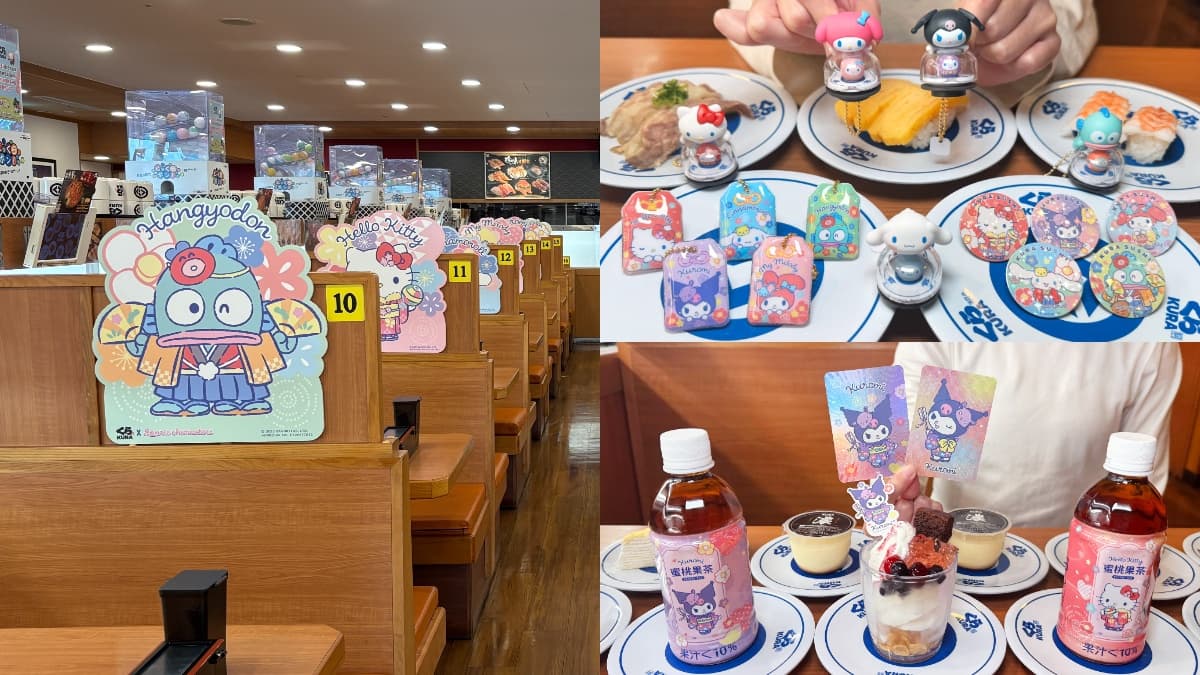 ５間三麗鷗「新年主題門市」！藏壽司15款達摩、御守扭蛋，聯名餐點送閃卡