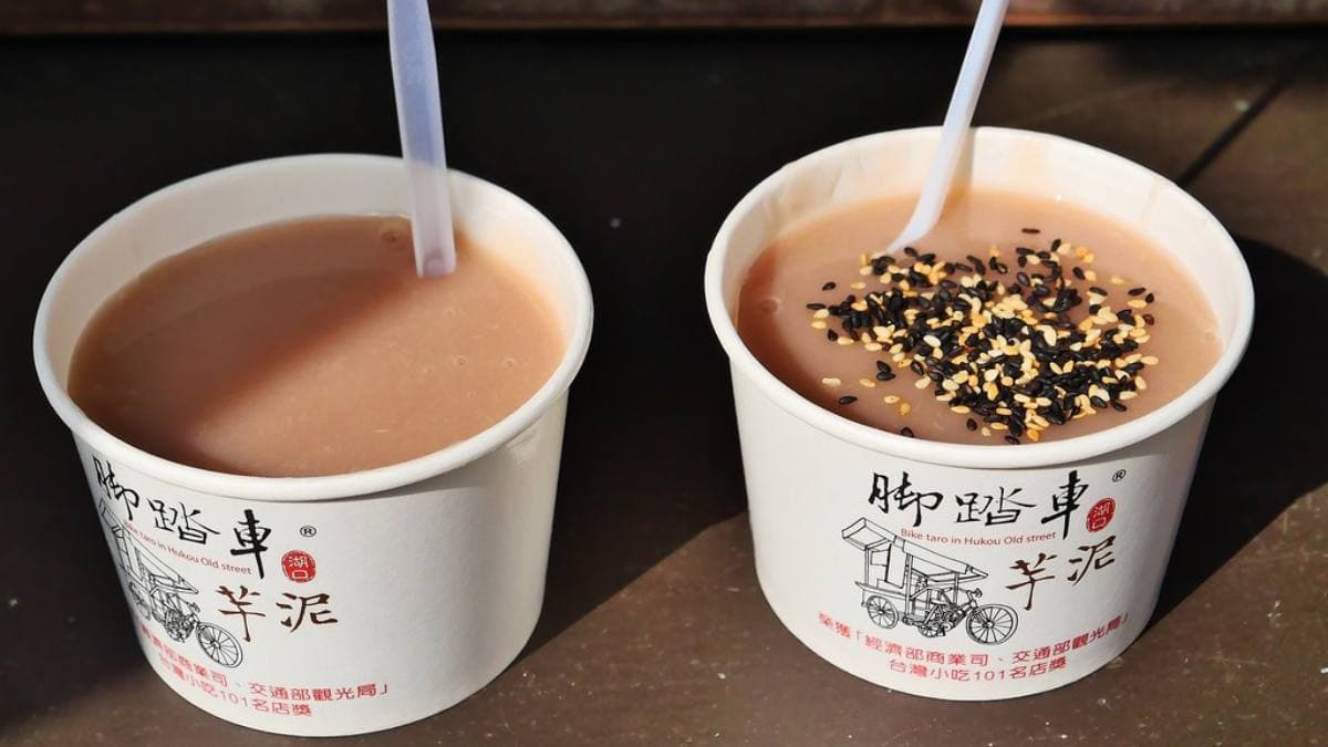 喜歡芋頭的朋友，「腳踏車芋泥」可是當地的排隊名店。（圖片來源：阿醜的吃喝玩樂）