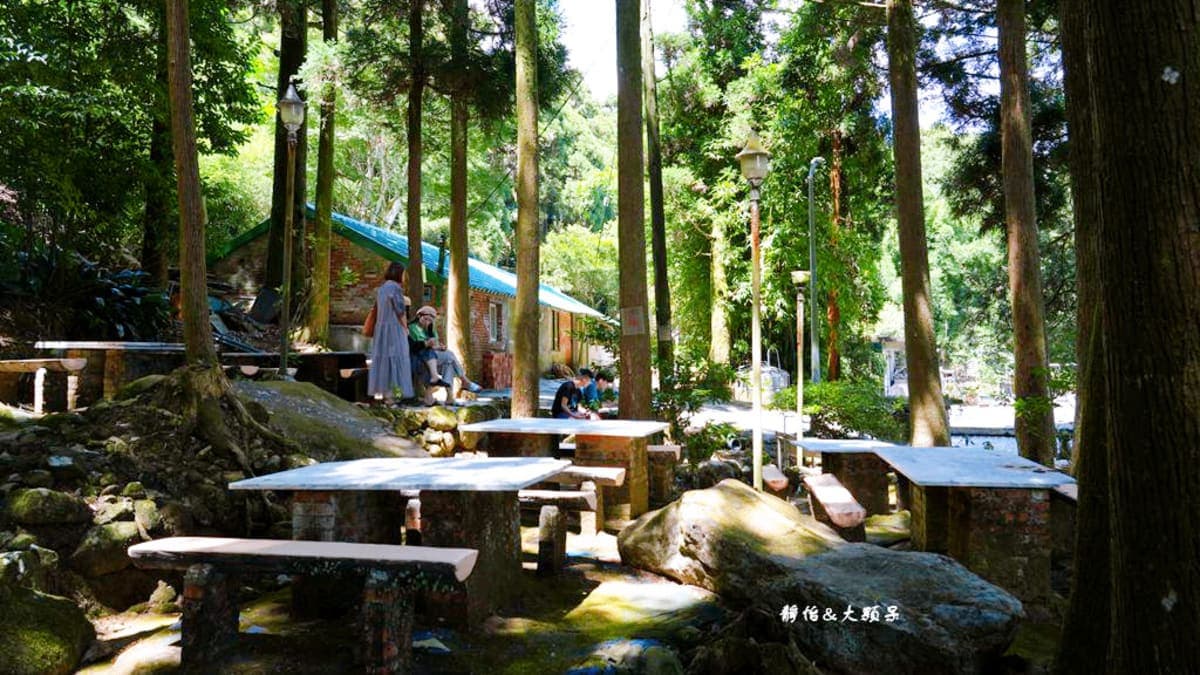 有室內及戶外用餐空間，一整片的森林很吸引人。（圖片來源：靜怡&大顆呆）