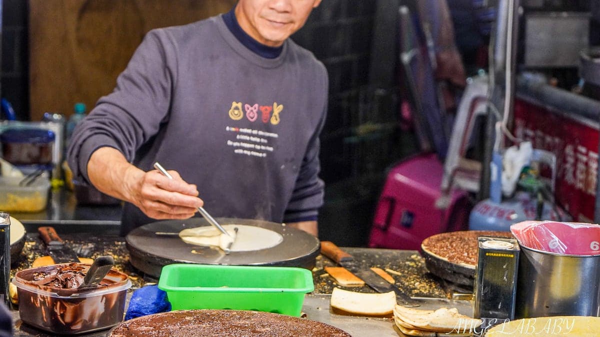 他們家的麵糊很稠，聞得到香氣。（圖片來源：梅格享樂日記）