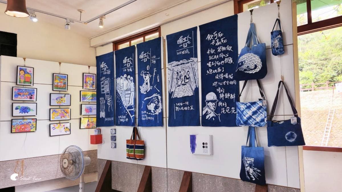 館內不時也會展出畫作、書法或手工藝作品。（圖片來源：Sweet Tina樂在生活分享）