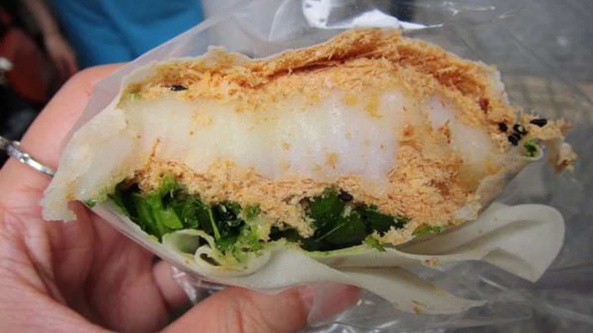 皮薄、咬起來帶點Q彈，搭配一點都不甜膩的冰淇淋超好吃。（圖片來源：水晶安蹄不務正業過生活）