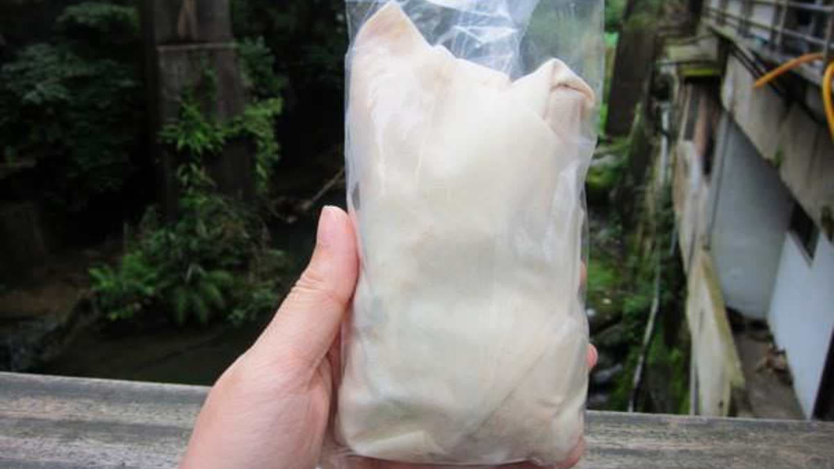 店家的花生捲冰淇淋乍看超大一捲，分量感十足。（圖片來源：水晶安蹄不務正業過生活）
