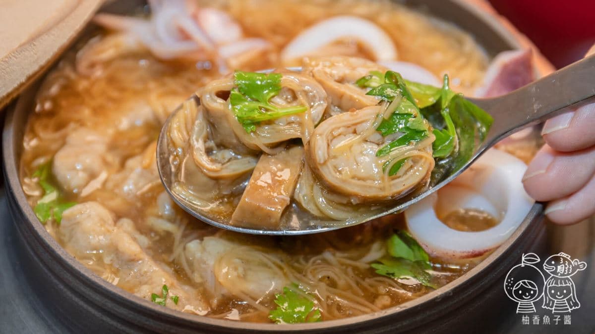 滷香入味的大腸頭吃起來嫩Q又唰嘴。（圖片來源：柚香魚子醬的蹦蹦跳跳）