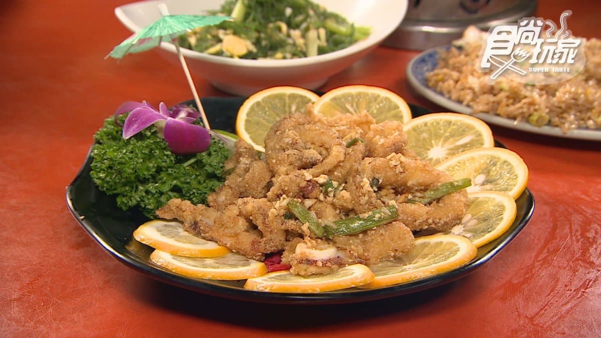 「金沙中卷」蒜香味濃，中卷的甜味也很明顯。