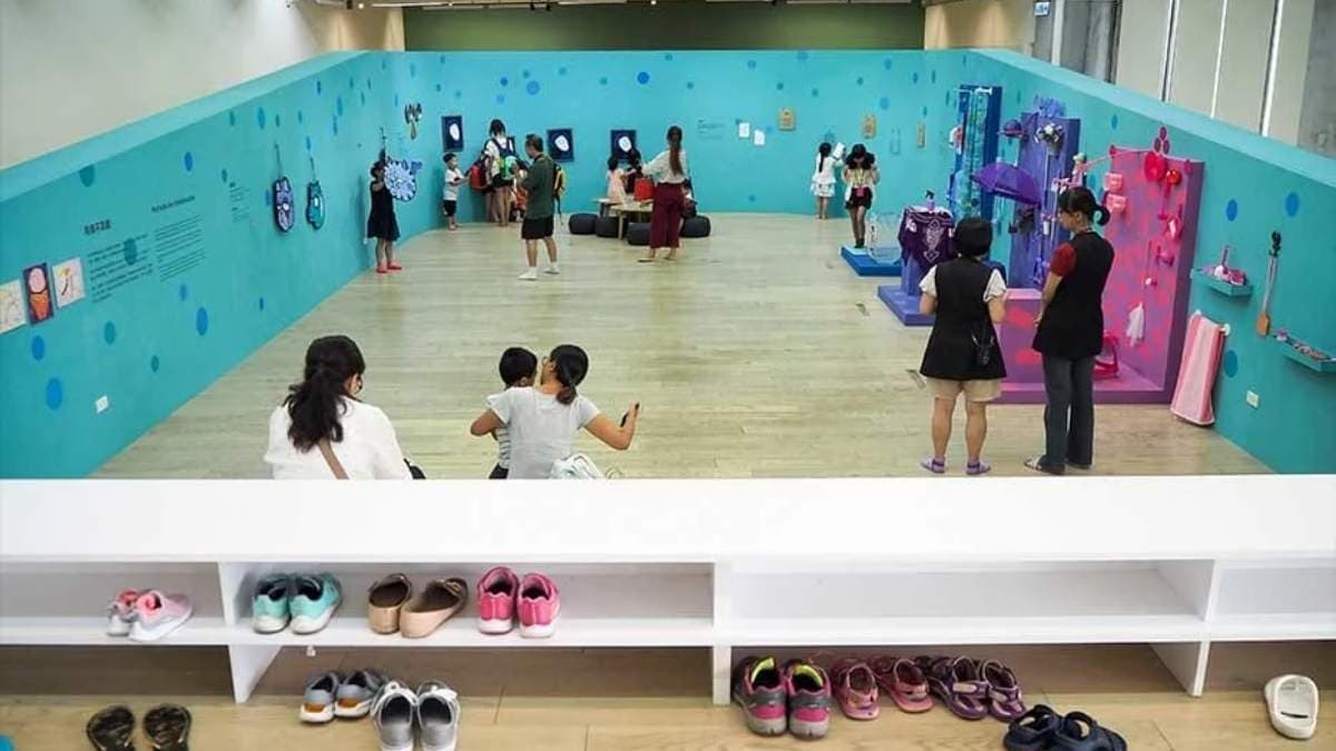 臺北市立美術館內除了展覽外，也有專屬小朋友的活動空間。（圖片來源：快門女子食旅誌）
