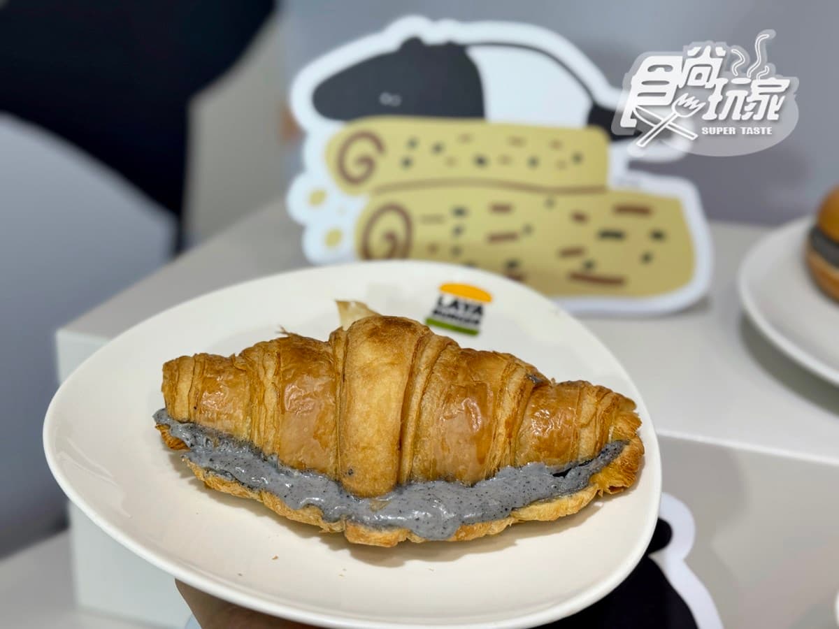拉亞漢堡Ｘ馬來貘聯名！７款芝麻新品＋包裝，45元起嗑爆漿貝果、生甜甜圈
