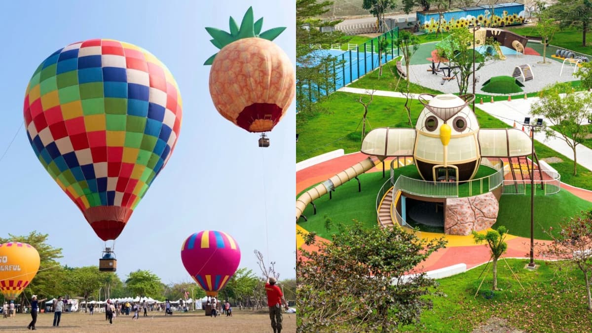 屏東也有「熱氣球嘉年華」！全新貓頭鷹公園登場，逛美食市集、走進熱氣球