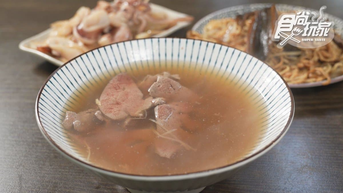 「薑絲豬肝湯」口感Q嫩，讓人忍不住一口接著一口。