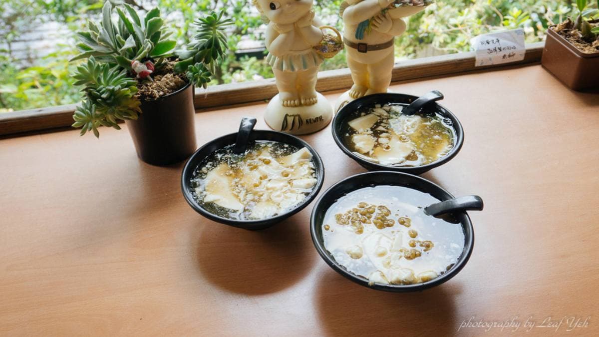 「綠豆豆花」清涼過癮，夏天來必點。（圖片來源：葉影瓶像）