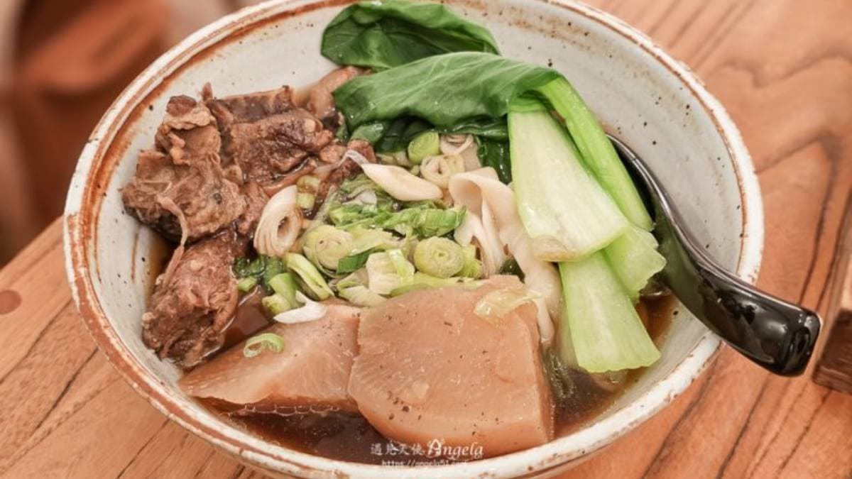 牛肉麵只有限定日期才有，味道淡雅。（圖片來源：遇見天使Angela）