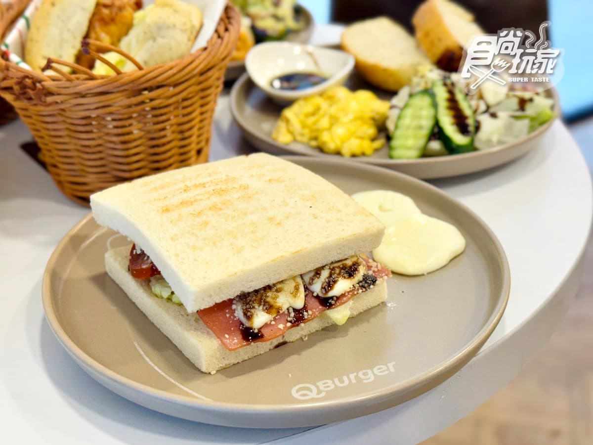 最低45元起！「Q Burger」吳寶春聯名10款開箱，莫扎瑞拉起士堡、佛卡夏