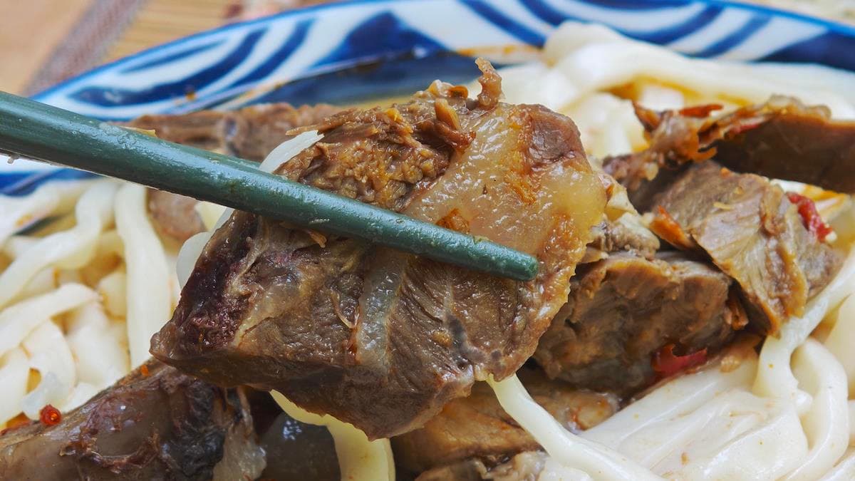 帶筋牛肉很入味肉質Ｑ彈。（圖片來源：樂天小高美食之旅）