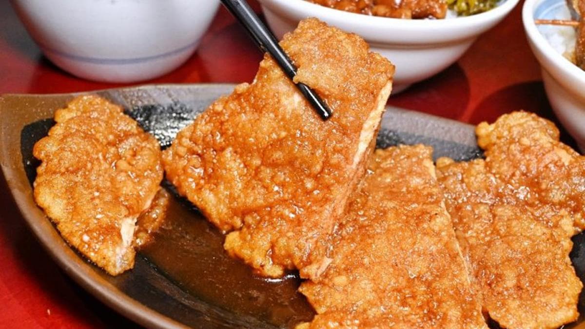 魯香豬排，豬排吃起來相當紮實，滷的也非常入味。（圖片來源：糖糖‘s 享食生活）