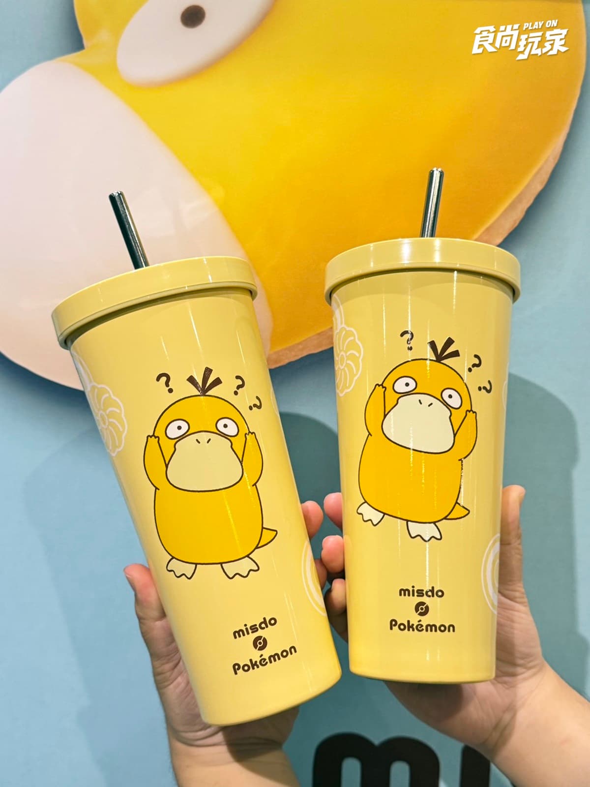 可達鴨甜甜圈、吸管杯太Q！「Mister Donutｘ寶可夢」４款甜甜圈＋５周邊開箱