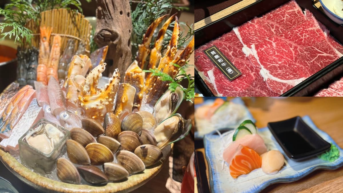 帝王蟹、和牛無限續！超狂鍋物放題爽吃120分鐘，生魚片也吃到飽